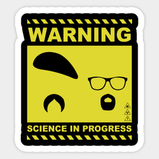 MythBusters warning science in progress Sticker